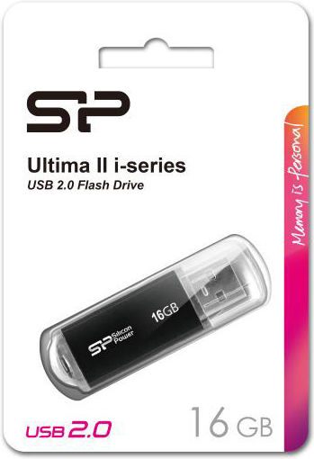 Silicon Power Ultima II-I 16GB USB 2.0 Stick Μαύρο - Image 8