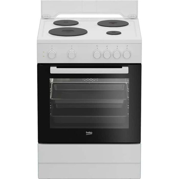 Beko FSM66001GWS Κουζίνα 72lt με Εμαγιέ Εστίες Π60cm Λευκή ΕΩΣ 12 ΔΟΣΕΙΣ