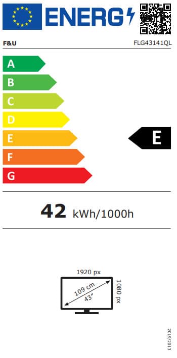 F&U Smart Τηλεόραση 43" 4K UHD QLED FLG43141QL (2024) - Image 2