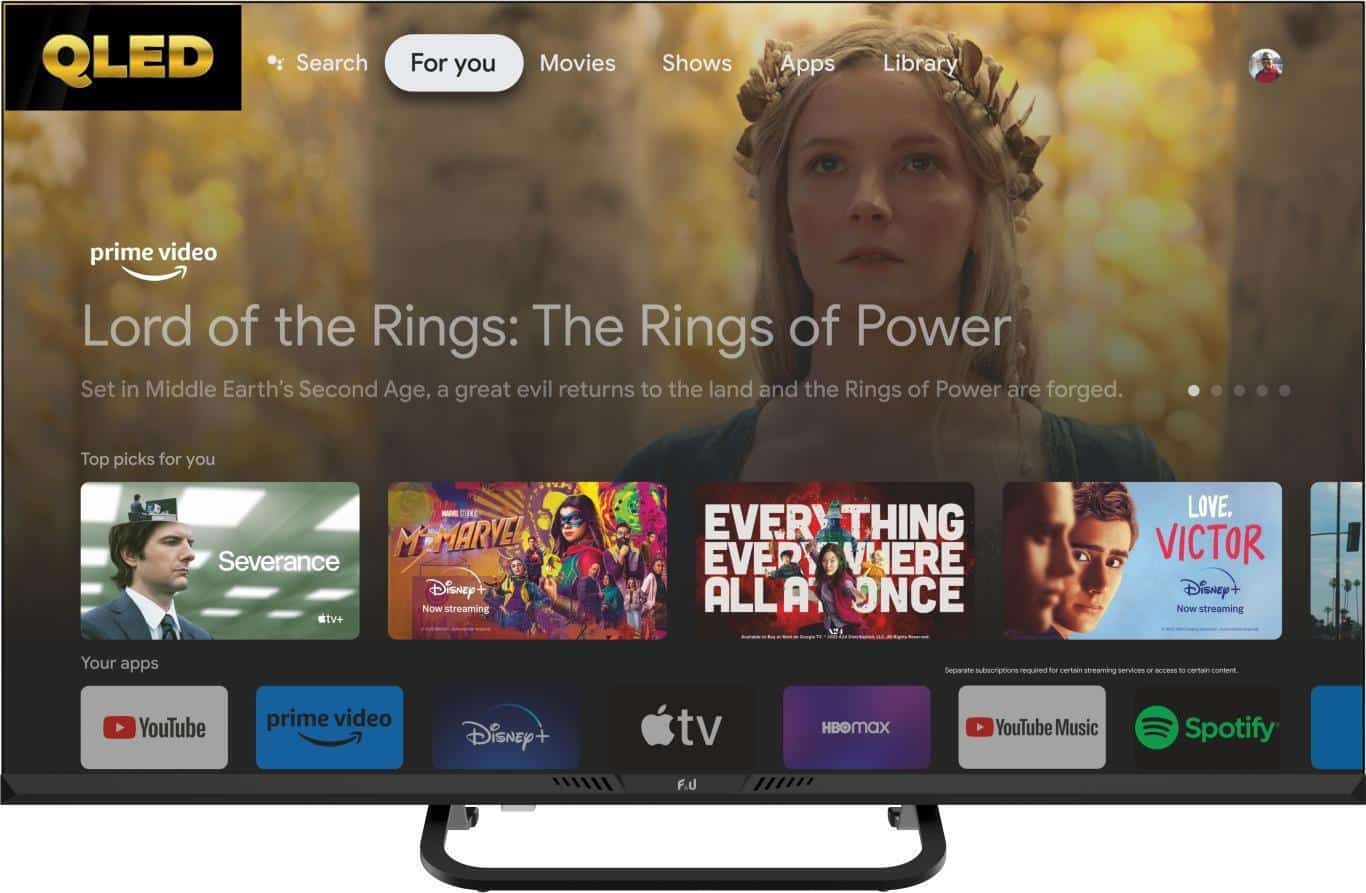 F&U Smart Τηλεόραση 43" 4K UHD QLED FLG43141QL (2024)