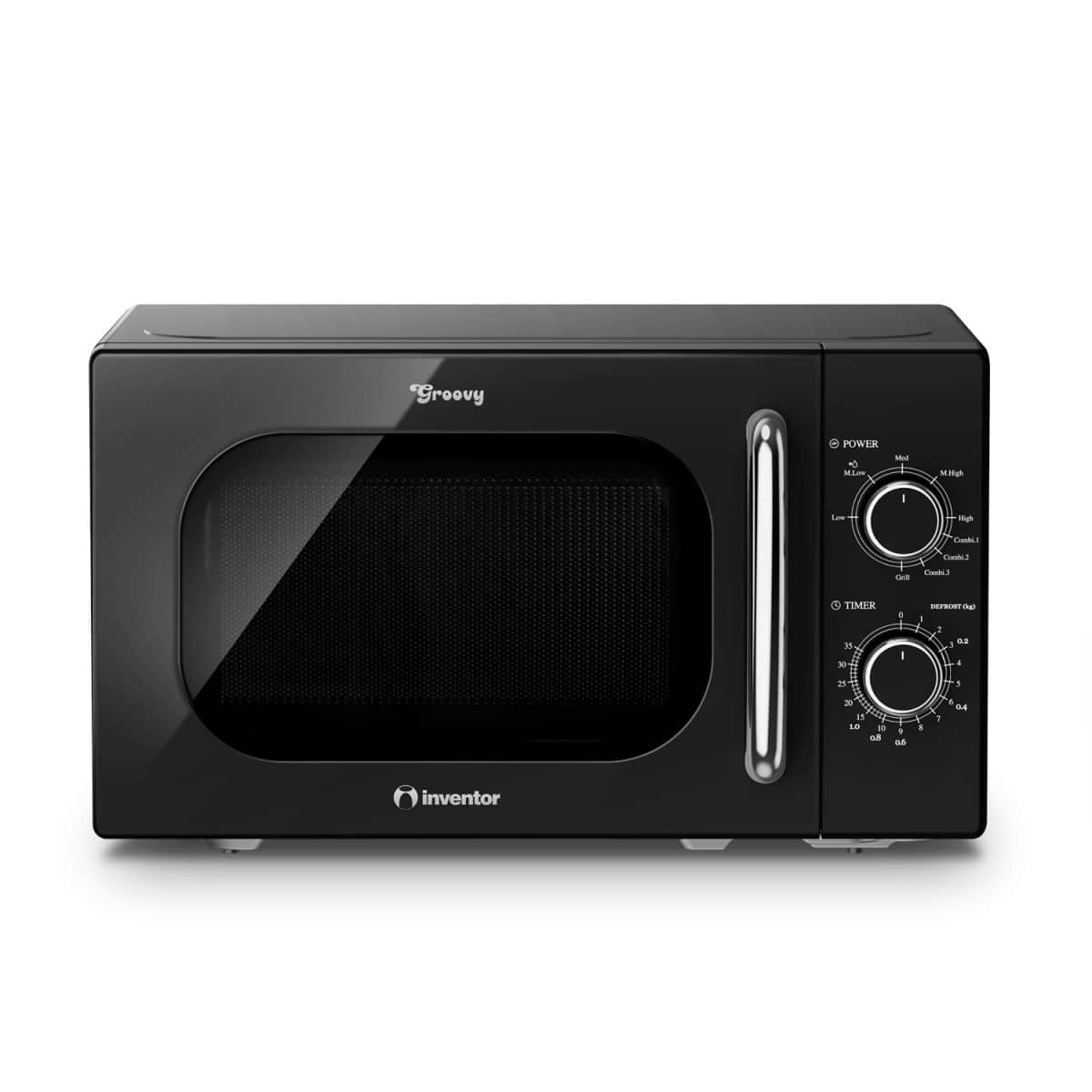 Inventor MWOR-20LB Black Φούρνος Μικροκυμάτων με Grill ΕΩΣ 12 ΔΟΣΕΙΣ