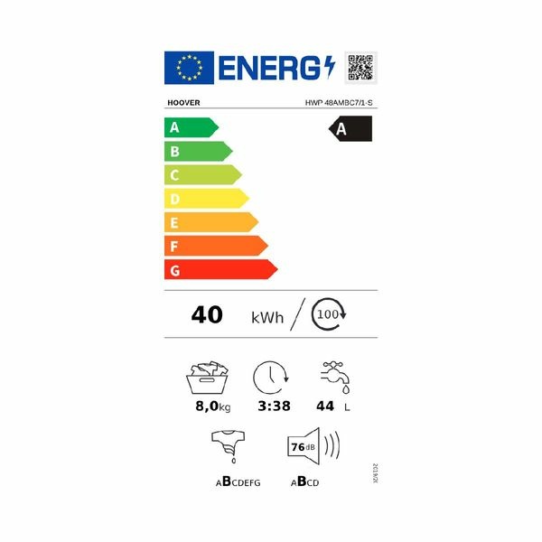 Hoover Πλυντήριο Ρούχων HWP 48AMBC7/1-S 8kg - Image 2