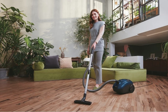 Hoover HE110HM 011 Ηλεκτρική Σκούπα 700W με Σακούλα 2.5lt Μπλε - Image 9