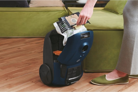 Hoover HE110HM 011 Ηλεκτρική Σκούπα 700W με Σακούλα 2.5lt Μπλε - Image 3