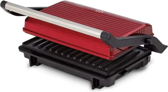 Izzy Vintage Panini IZ-2025 Τοστιέρα για 2 Τοστ 1000W Κόκκινη 224741 - Image 5