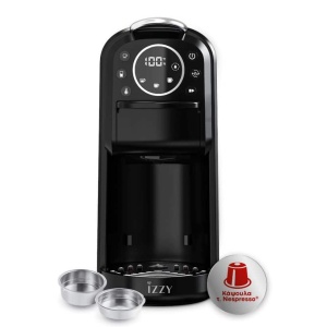 Izzy IZ-6019 Αυτόματη Μηχανή Espresso 1400W Πίεσης 20bar Μαύρη 224678