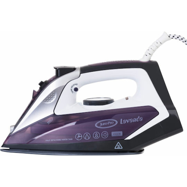 Juro-Pro Lavanda Σίδερο Ατμού 2400W με Κεραμική Πλάκα και Συνεχόμενη Παροχή 80gr/min - Image 2