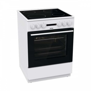 Korting KEC6A60WG Κουζίνα 71lt με Κεραμικές Εστίες Π60cm Λευκή ΕΩΣ 12 ΔΟΣΕΙΣ
