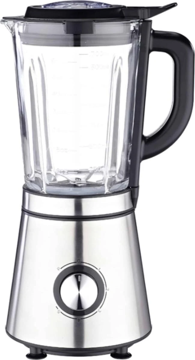 TELEMAX IDEAKITCHEN LB6107A Μπλέντερ για Smoothies με Γυάλινη Κανάτα 1.7lt 1000W Inox ΕΩΣ 12 ΔΟΣΕΙΣ