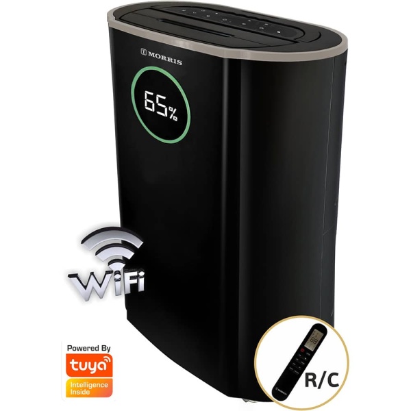Morris MDP-20410HIW Αφυγραντήρας 20lt με Ιονιστή και Wi-Fi Μαύρος ΕΩΣ 12 ΔΟΣΕΙΣ