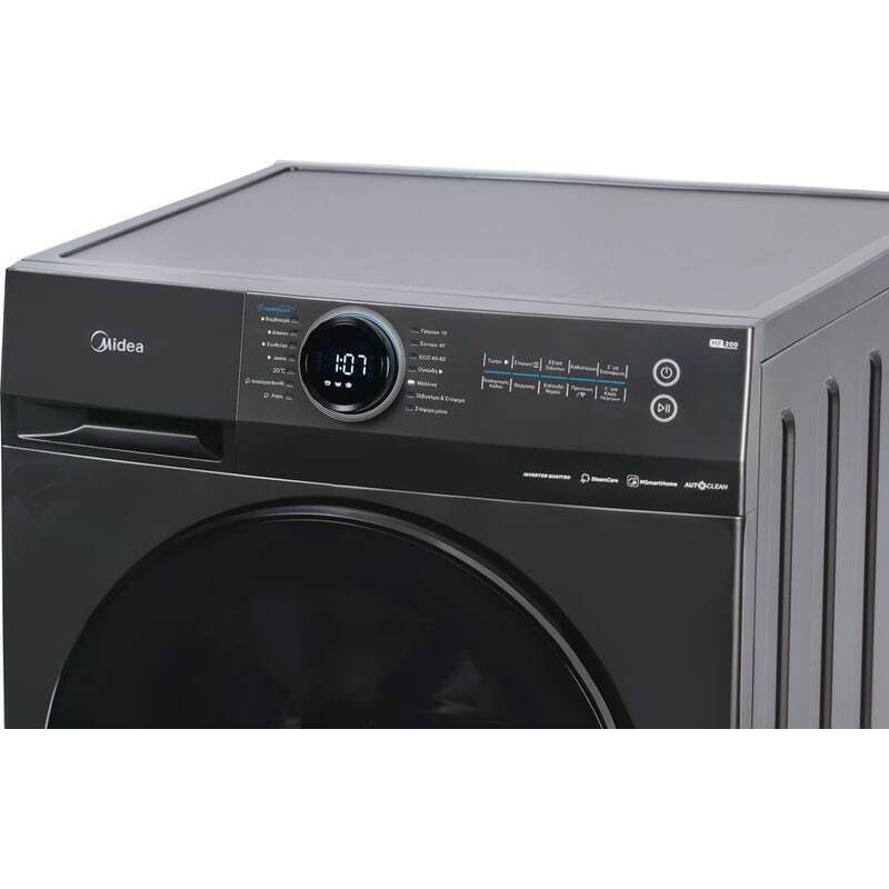 Midea Πλυντήριο Ρούχων 9kg 1400 Στροφών Inox MF200W90WB/T-GR (ΕΩΣ 12 ΔΟΣΕΙΣ) - Image 4