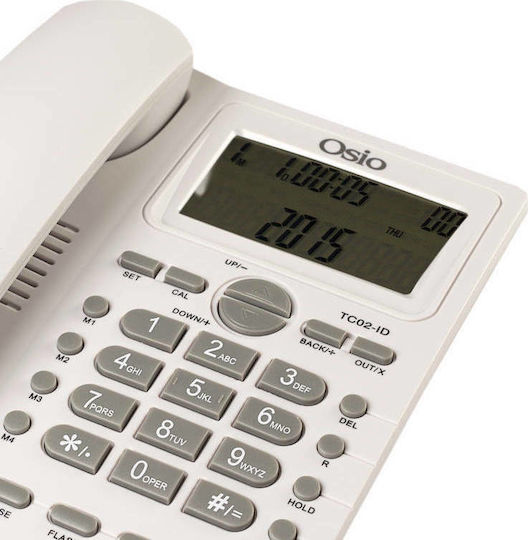 Osio OSW-4710 Ενσύρματο Τηλέφωνο Γραφείου Λευκό - Image 2