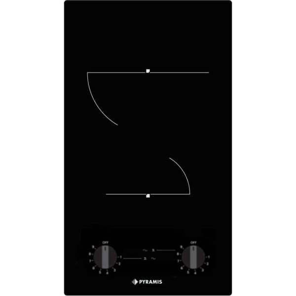 Pyramis PHC31213FMB Domino Κεραμική Εστία Αυτόνομη 29x51εκ. (174020120) (ΕΩΣ 12 ΔΟΣΕΙΣ)