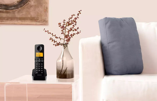 Philips D2601B-34 Ασύρματο Τηλέφωνο με Ελληνικό Μενού Μαύρο - Image 2