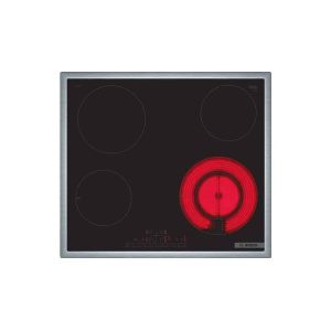 BOSCH PKF645FP3E Κεραμική Εστία Άνω Πάγκου 60cm Inox Πλαίσιο ΕΩΣ 12 ΔΟΣΕΙΣ