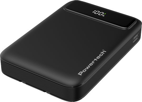 Powertech Power Bank PT-1417 10000mAh 22.5W με Θύρα USB-A και Θύρα USB-C Power Delivery / Quick Charge 3.0 Μαύρο - Image 2