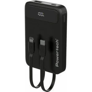 Powertech Power Bank PT-1417 10000mAh 22.5W με Θύρα USB-A και Θύρα USB-C Power Delivery / Quick Charge 3.0 Μαύρο