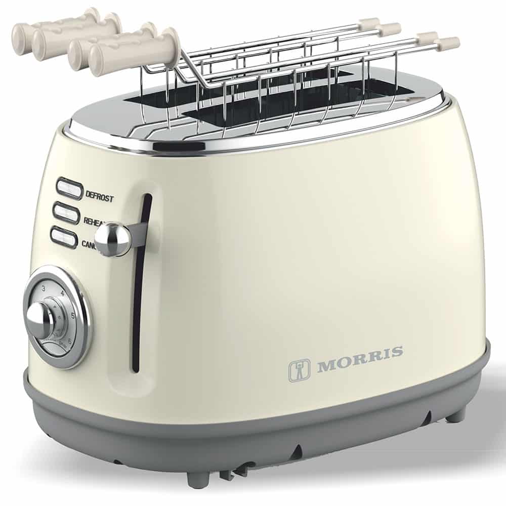 Morris R20824TSC Φρυγανιέρα 2 Θέσεων 850W Μπεζ (ΕΩΣ 12 ΔΟΣΕΙΣ)