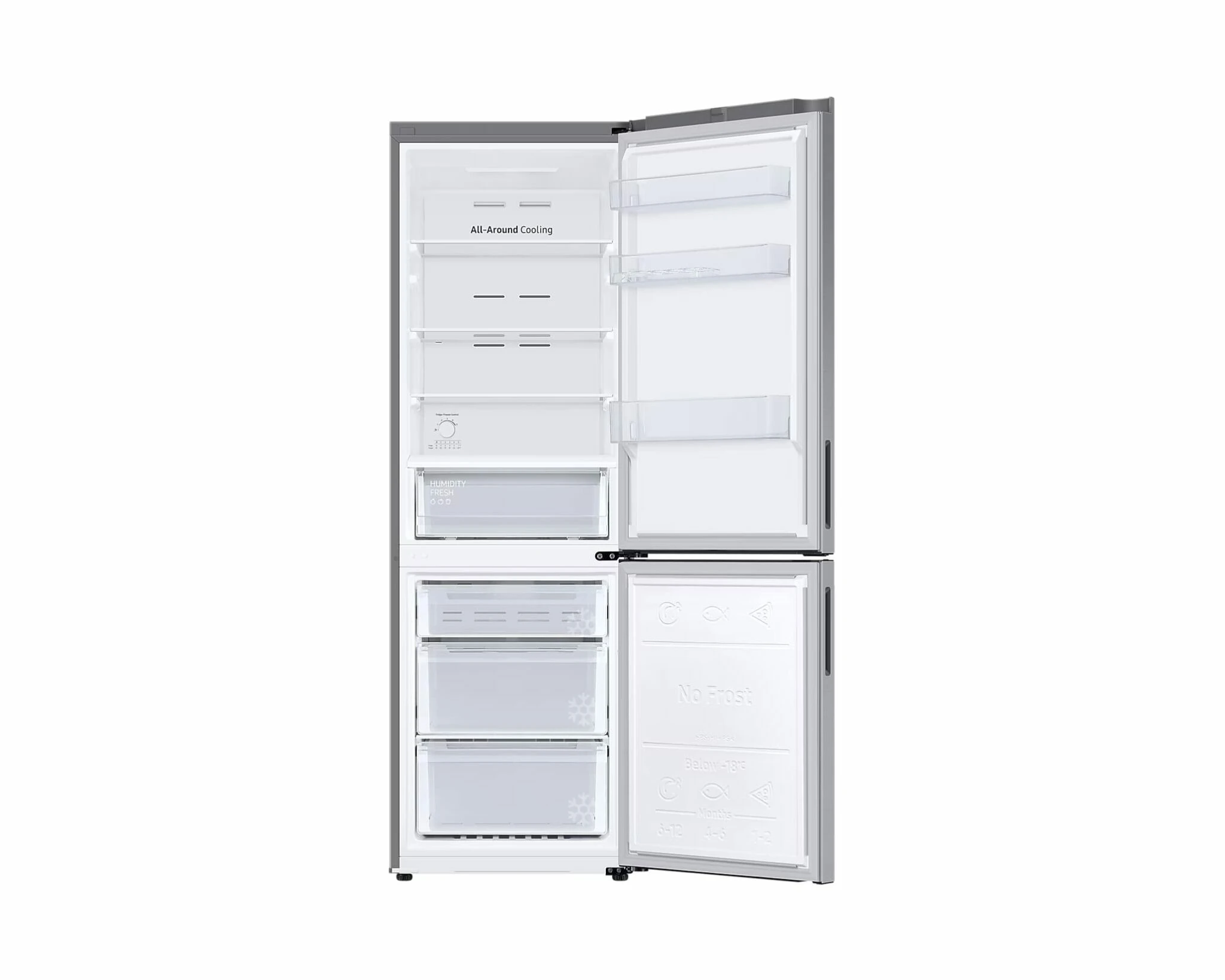 Samsung Ψυγειοκαταψύκτης 344lt NoFrost Υ185.3xΠ59.5xΒ63.7εκ. Inox RB33B610ESA/EF (ΕΩΣ 12 ΔΟΣΕΙΣ) - Image 4