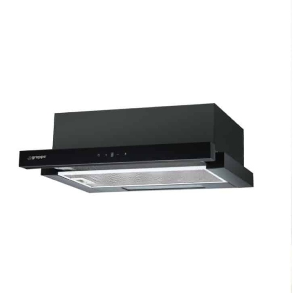 GRUPPE S-3003A-C05-M7-600 Απορροφητήρας Συρόμενος Μαύρος ΕΩΣ 12 ΔΟΣΕΙΣ