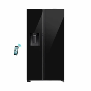 Samsung Ψυγείο Ντουλάπα 634lt NoFrost Υ178.6xΠ91.2xΒ71.6εκ. Μαύρο RS80F64JEBEF