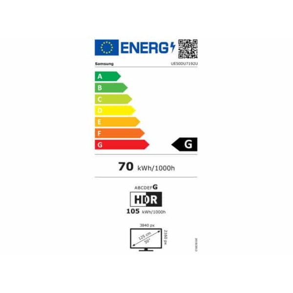 Samsung Smart Τηλεόραση 50" 4K UHD LED UE50DU7192UXXH HDR (2024) (ΕΩΣ 12 ΔΟΣΕΙΣ) - Image 5