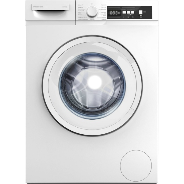UNITED UWM-9138 Πλυντήριο Ρούχων 9kg D ΕΩΣ 12 ΔΟΣΕΙΣ