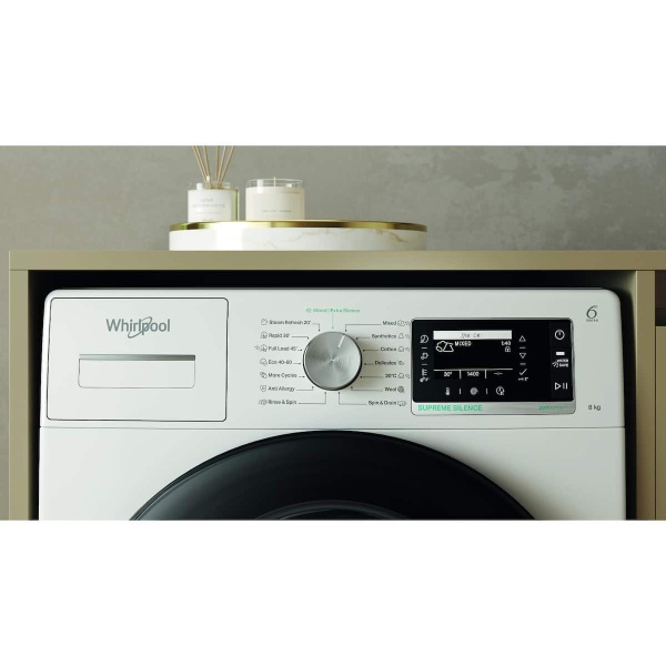 Whirlpool Πλυντήριο Ρούχων 8kg με Ατμό 1400 Στροφών W7X 89 SILENCE EE (ΕΩΣ 12 ΔΟΣΕΙΣ) - Image 3