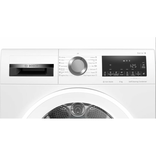 BOSCH WQG14590BY Στεγνωτήριο 9kg A++ με Αντλία Θερμότητας ΕΩΣ 12 ΔΟΣΕΙΣ - Image 4