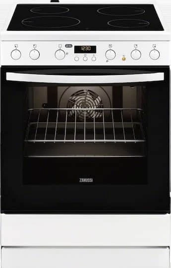 Zanussi Κουζίνα 72lt με Κεραμικές Εστίες Π59.6εκ. Λευκή ZCV65330WA