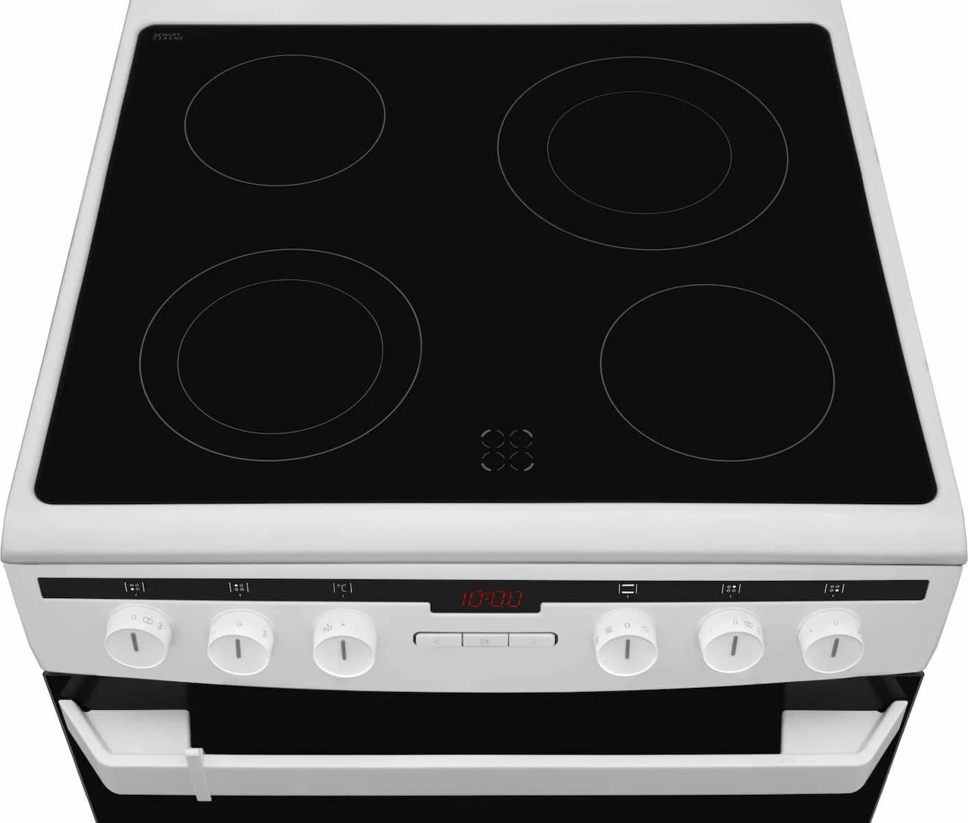 Amica 618CE3.332HTaQ(W) Κουζίνα 62lt με Κεραμικές Εστίες Π60εκ. Λευκή ΕΩΣ 12 ΔΟΣΕΙΣ - Image 3