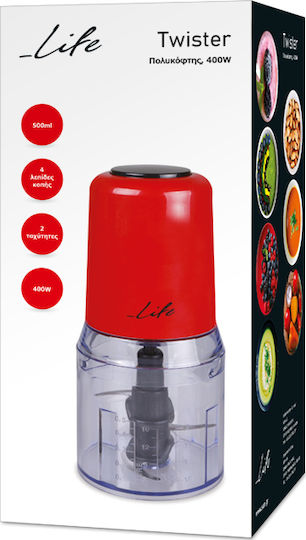 Life Πολυκόπτης Multi 400W με Δοχείο 500ml 221-0000 - Image 8