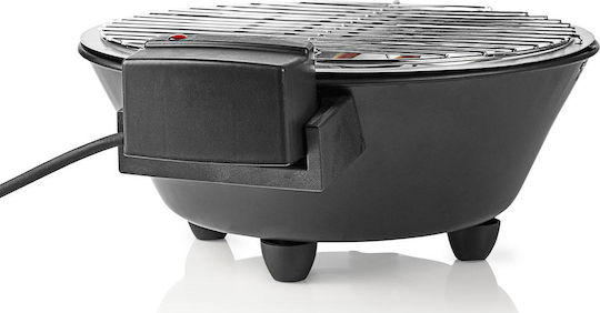 Nedis Round 30 Επιτραπέζια Ηλεκτρική Ψησταριά Σχάρας 1250W με Ρυθμιζόμενο Θερμοστάστη 30x30εκ. BBQE112BK - Image 4