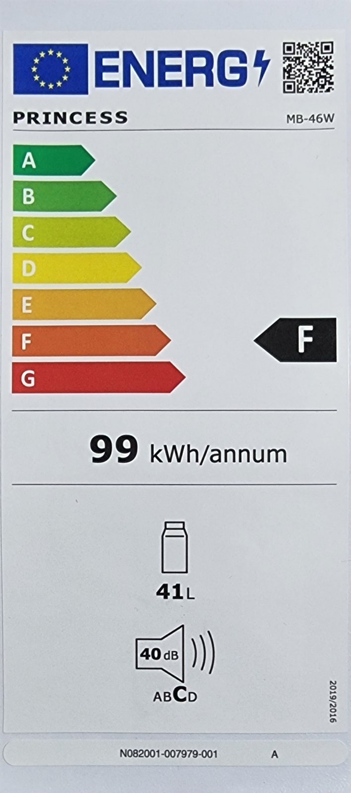 ΨΥΓΕΙΟ Princess MB-46 W Mini bar 41LT ΕΩΣ 12 ΔΟΣΕΙΣ - Image 3