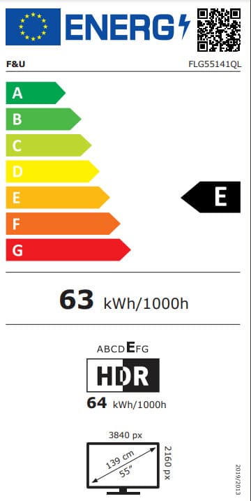 F&U Smart Τηλεόραση 55" 4K UHD QLED FLG55141QL HDR (2024) ΕΩΣ 12 ΔΟΣΕΙΣ - Image 2