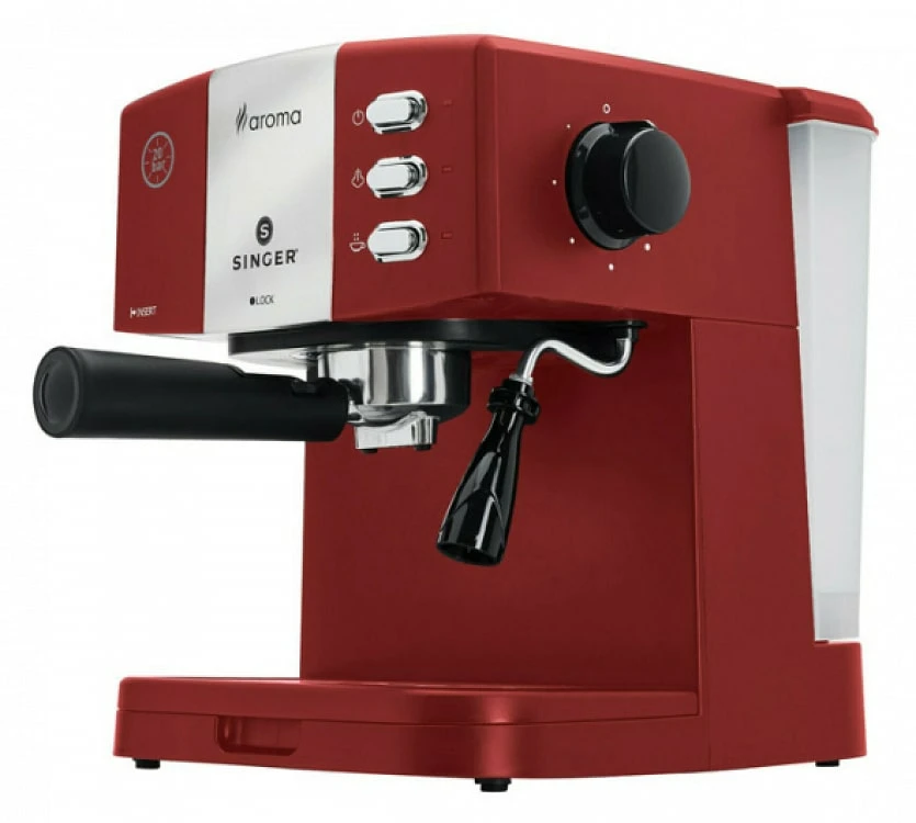 ΚΑΦΕΤΙΕΡΑ ΦΙΛΤΡΟΥ SINGER AROMA ES-851R 850W ΚΟΚΚΙΝΗ 20BAR ΕΩΣ 12 ΔΟΣΕΙΣ - Image 3