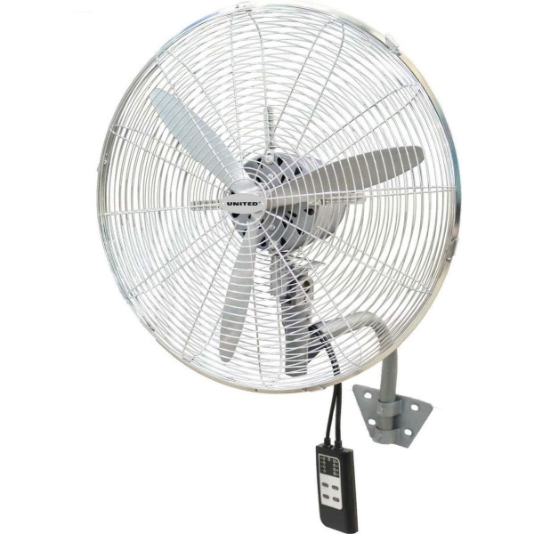 United UIF-963 Επαγγελματικός Ανεμιστήρας Τοίχου 125W Διαμέτρου 50cm με Τηλεχειριστήριο ΕΩΣ 12 ΔΟΣΕΙΣ