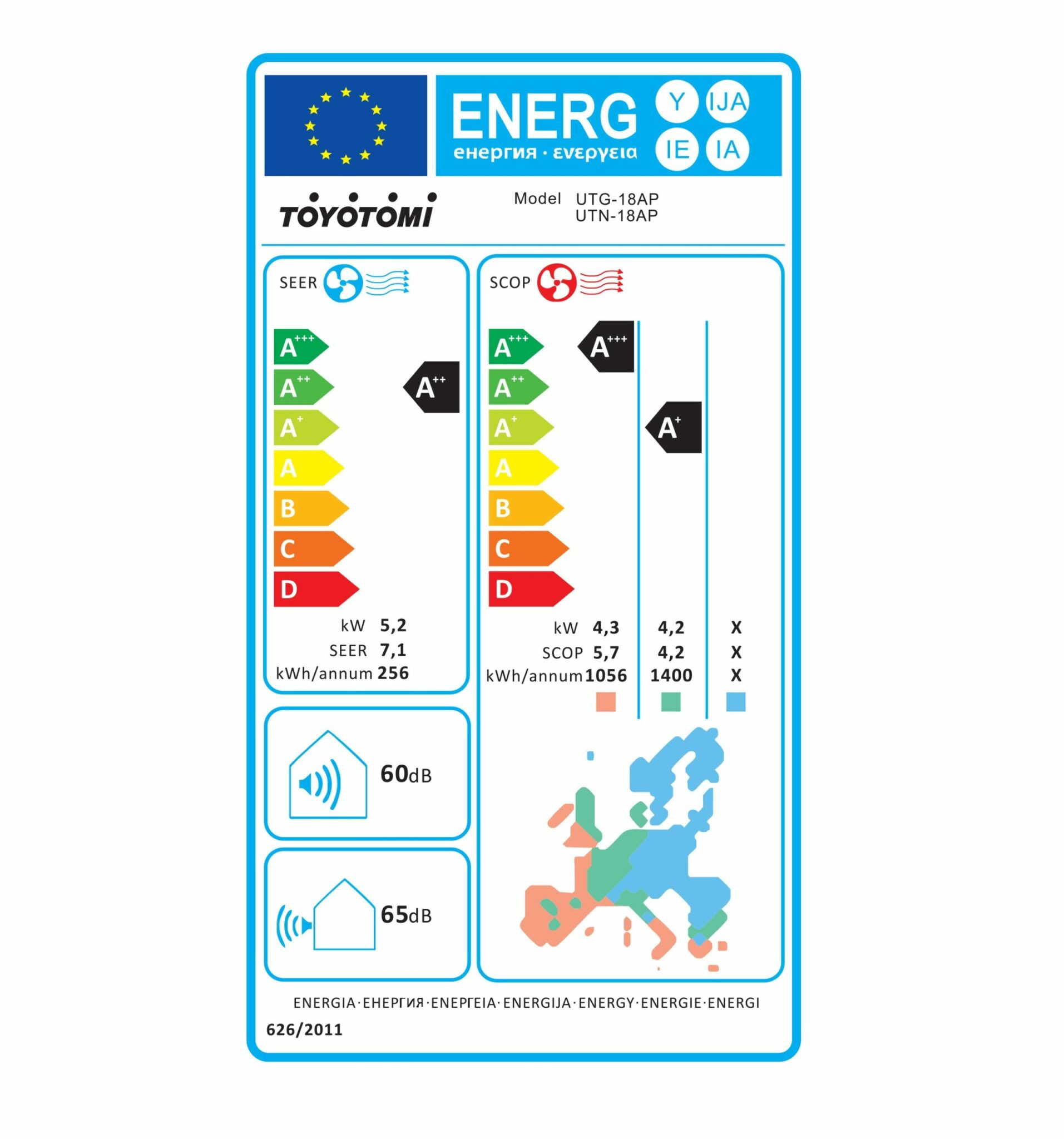 TOYOTOMI Umi Eco UTN/UTG-18AP Κλιματιστικό Inverter 18000 BTU A++/A+ με Ιονιστή και WiFi ΕΩΣ 12 ΔΟΣΕΙΣ - Image 3
