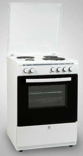 ROBIN B-64 Κουζίνα Ελεύθερη 65lt White με Εμαγιέ Εστίες 60cm ΕΩΣ 12 ΔΟΣΕΙΣ - Image 2