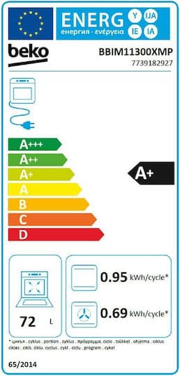 Beko Φούρνος BBIM 11300 XMP άνω Πάγκου 72lt Π59.4εκ. Inox - Image 2