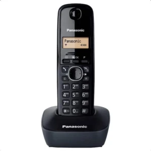 Panasonic KX-TG1611GRH Ασύρματο Τηλέφωνο με Ελληνικό Μενού Μαύρο