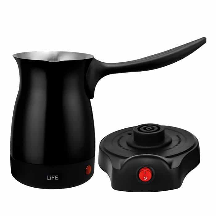 Life Με Ολίγη Ηλεκτρικό Μπρίκι 800W με Χωρητικότητα 250ml Μαύρο (221-0435) (ΕΩΣ 12 ΔΟΣΕΙΣ) - Image 3