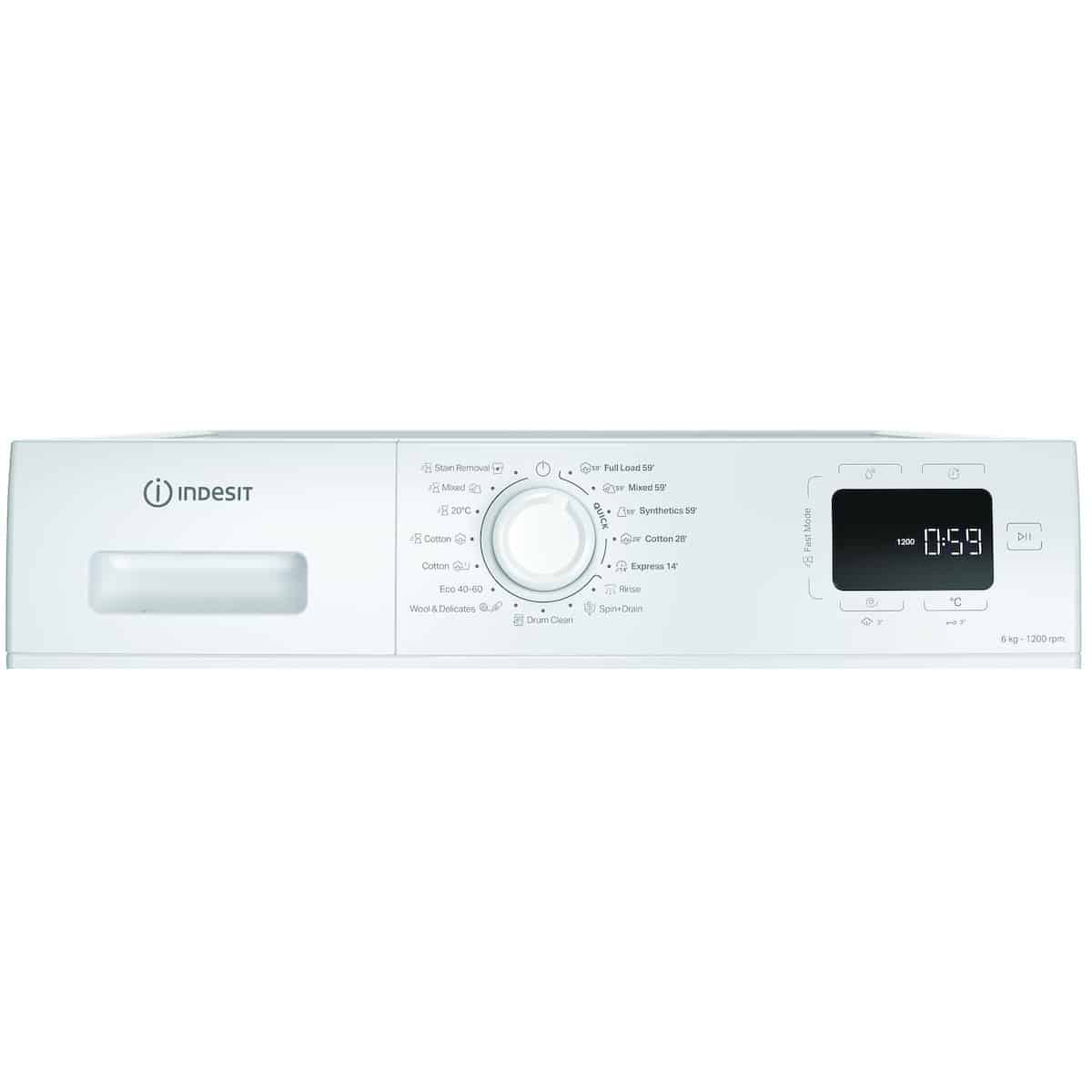 Indesit Πλυντήριο Ρούχων 6kg με Ατμό 1200 Στροφών IM 642 MY TIME EE (ΕΩΣ 12 ΔΟΣΕΙΣ) - Image 4