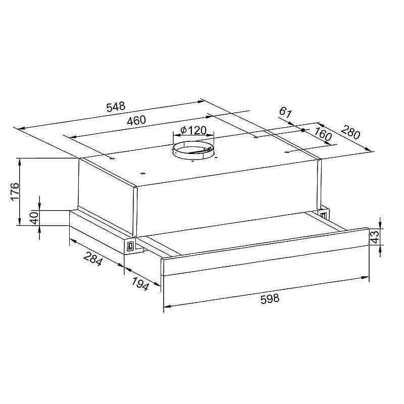 Amica OTP6233I Συρόμενος Απορροφητήρας 60cm Inox (ΕΩΣ 12 ΔΟΣΕΙΣ) - Image 4
