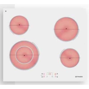 Pyramis PHC61510FMW Κεραμική Εστία Αυτόνομη με Λειτουργία Κλειδώματος 58x51εκ. Λευκή