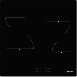 Pyramis PHC62430FMB Κεραμική Εστία Αυτόνομη με Λειτουργία Κλειδώματος 58x51εκ.