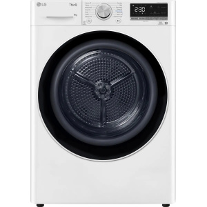 LG Στεγνωτήριο Ρούχων RH90V9AV4N 9kg, με Αντλία θερμότητας & Wifi, C, Λευκό