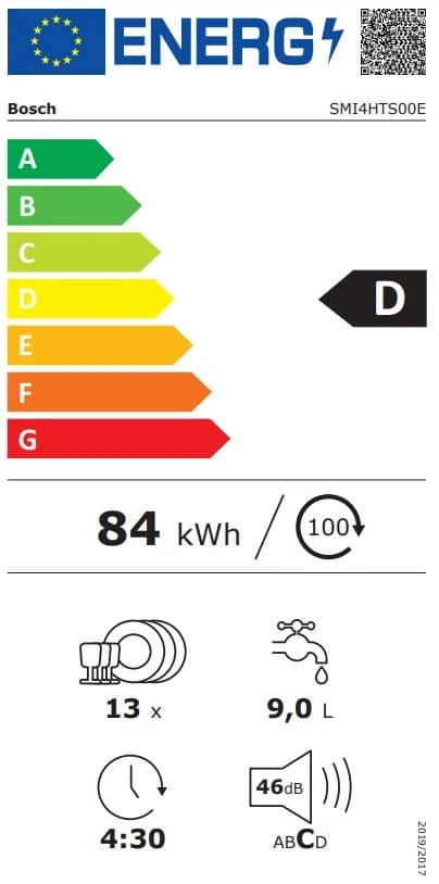 Bosch SMI4HTS00E Εντοιχιζόμενο Πλυντήριο Πιάτων με Wi-Fi για 13 Σερβίτσια Π59.8xY87.5εκ. Inox (ΕΩΣ 12 ΔΟΣΕΙΣ) - Image 9
