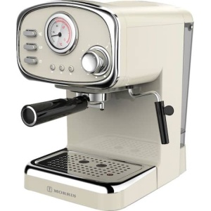 Morris Μηχανή Espresso 1100W Πίεσης 20bar Μπεζ R20806EMC